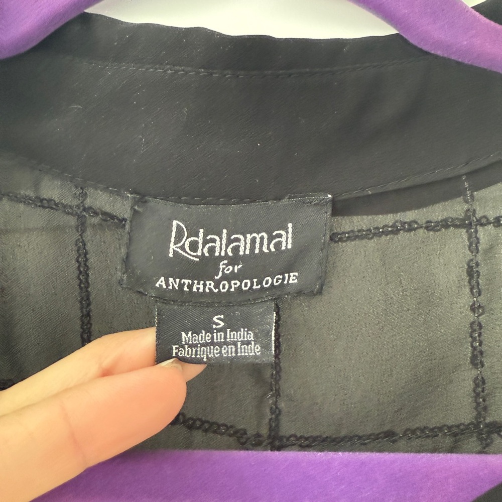 Anthropologie Purple and Black Garment